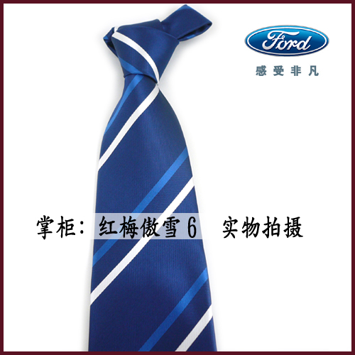 可开票 开票 福特4s店员工销售工作领带 工作服工装专用配饰