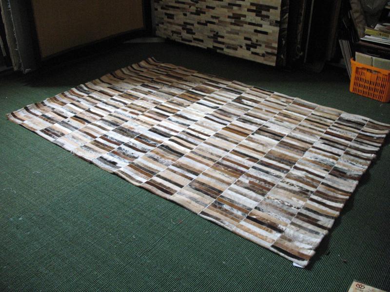 室内地毯 拼块奶牛皮地毯/床前毯 卧室房间客厅时尚办公室地毯