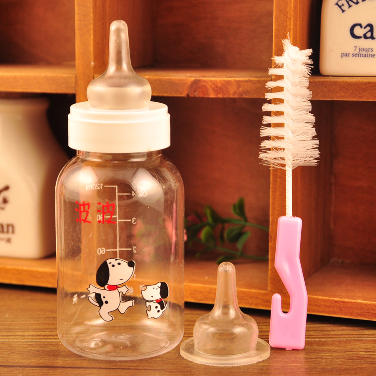 波波奶嘴宠物专用奶瓶狗狗猫咪特价奶瓶带奶嘴清洁刷幼犬猫奶瓶