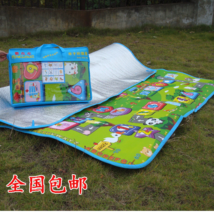包邮单面双面儿童游戏垫宝宝爬行垫地垫郊游垫野餐垫防潮湿可折叠