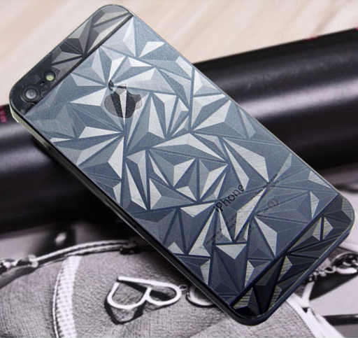 立体3D菱形iphone5贴膜苹果5s贴膜中国龙蝴蝶流星雨全套手机贴膜