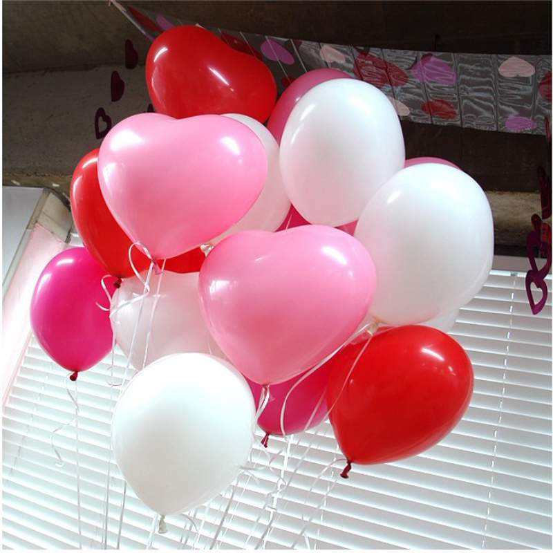 哈哈派对 婚庆 派对 求婚party装扮布置12寸加厚心形气球