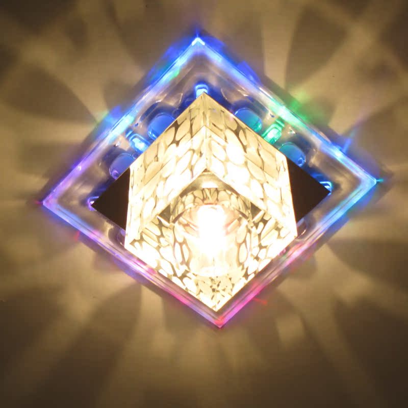 创意水立方装饰灯具LED水晶灯走廊灯过道灯 玄关灯门厅吸顶灯饰