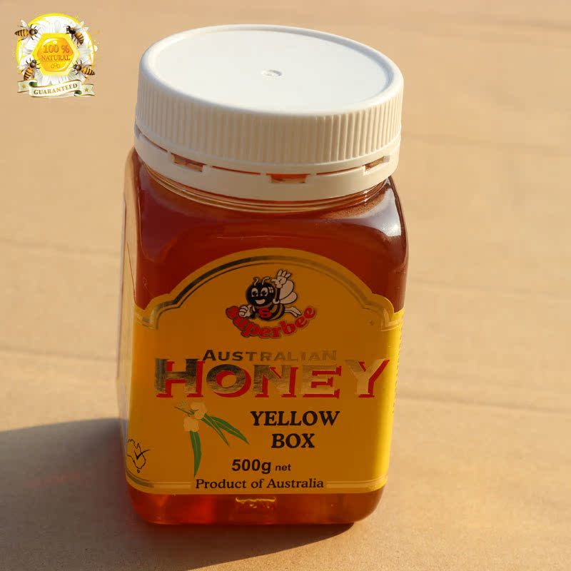 澳洲原装进口蜂蜜SUPERBEE黄盒花蜂蜜纯天然蜂蜜野生成熟蜂蜜包邮