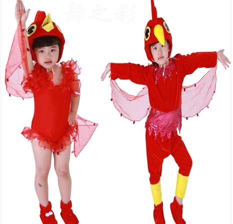 大公鸡演出服 儿童动物表演服装 幼儿园演出服装 游戏服饰 母鸡