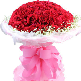 99朵红玫瑰花束情人节鲜花速递全国配送海口鲜花三亚鲜花琼海鲜花