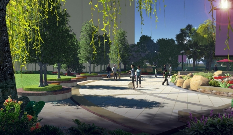 3D Lu动画漫游Su环艺代小区公园毕业设计景观建筑效果图制做