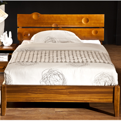 包邮实木青少年儿童床小孩单人1.2米床简约现代家具箱体现代橡木