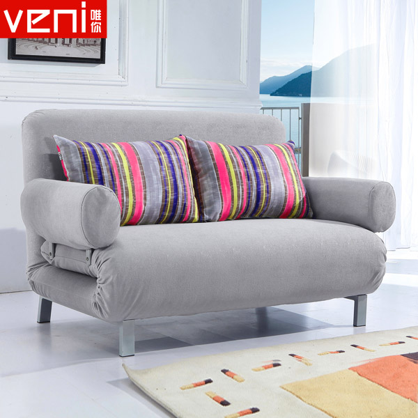 北欧现代时尚多功能可折叠沙发床 1.2米1.5米小户型布艺沙发
