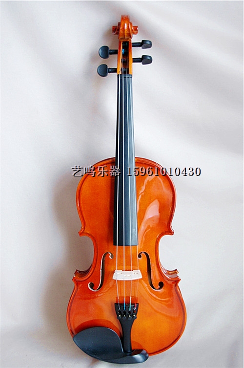 艺鸣乐器-优质普及 学习 小提琴 实木喷漆 配置琴盒弓松香