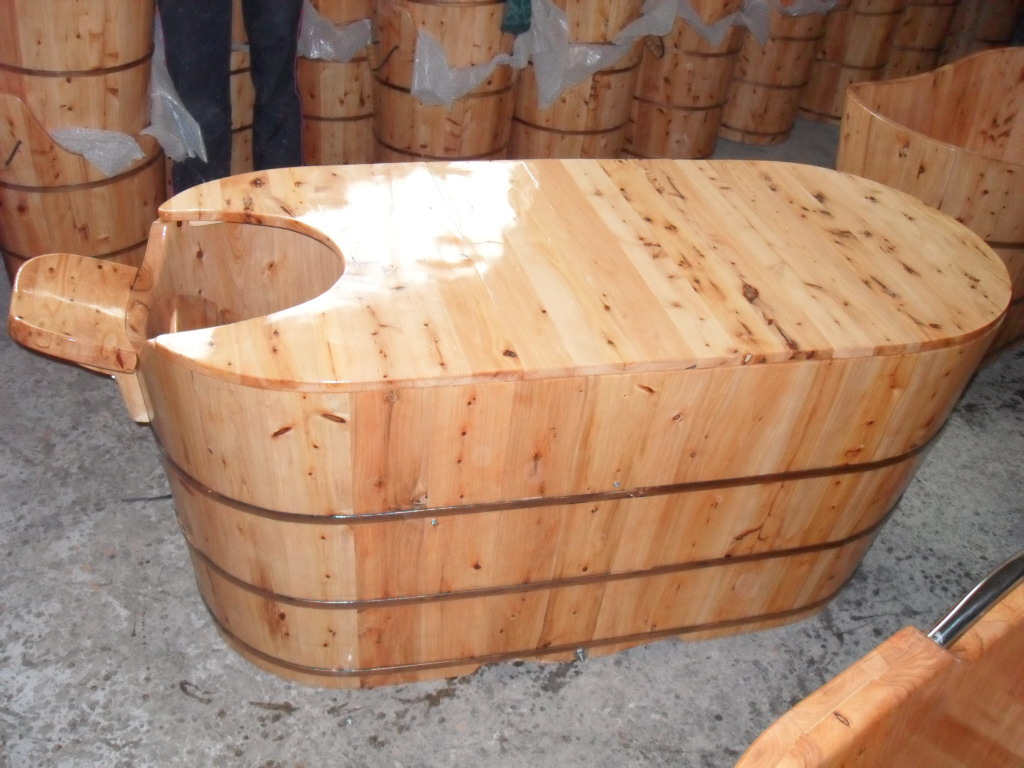 厂家直销 香柏木 木桶 浴桶 spa桶 全身蒸桶蒸汽桶 浴缸
