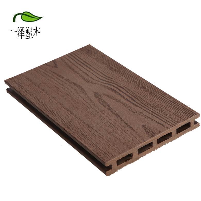 木塑地板145*20mm空心户外花园阳台塑木地板防水防腐无需保养厂价