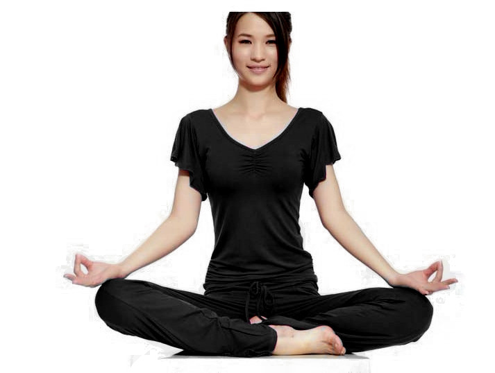 2014夏季特价新款短袖瑜伽服套装莫代尔愈加瑜珈服加大显瘦
