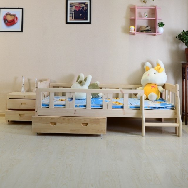 全新打造 实木床 儿童床 婴儿床 儿童实木床 护栏 实木儿童床