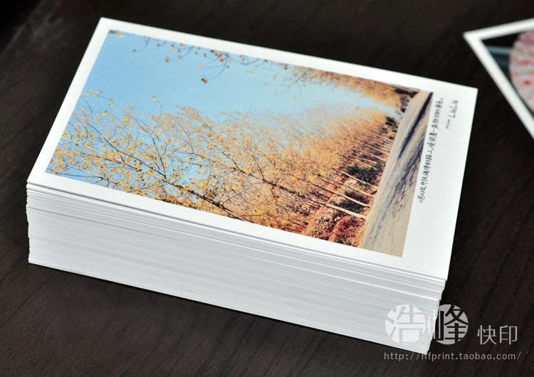 定制明信片DIY风景明星卡通印刷 创意卡片图片照片定做特价！