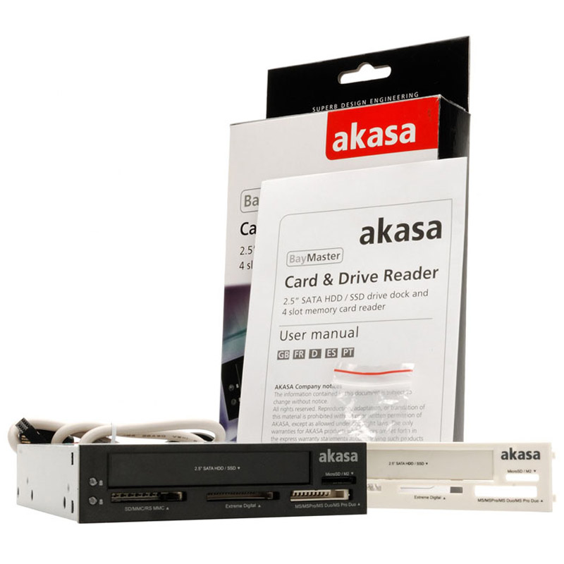akasa电脑内置读卡器多合一sd32g高速2.5寸hddssd包邮MD卡MMC卡