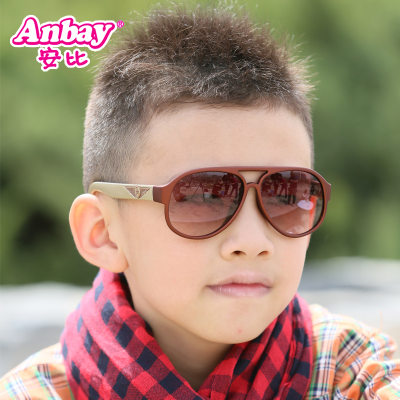 安比/anbay正品儿童太阳镜 儿童蛤蟆镜 儿童墨镜太阳眼镜AP13102