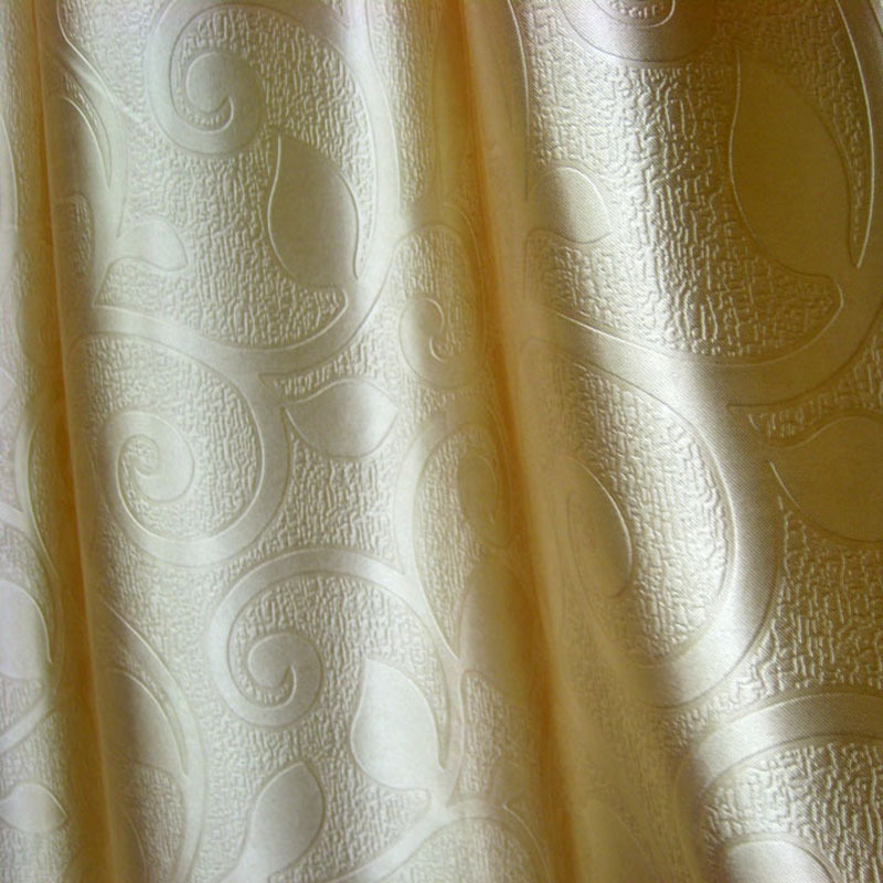 紫柯 缎面压花高档客厅卧室阳台成品遮光遮阳布窗帘布料定制特价