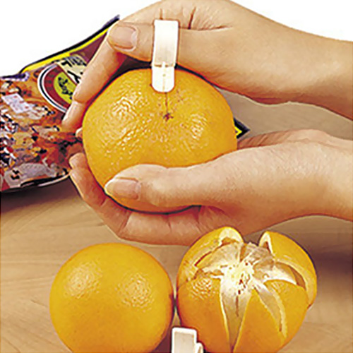 日本KM橘子去皮器橙子剥皮器手指开橙器剥橙器水果削皮器2个装