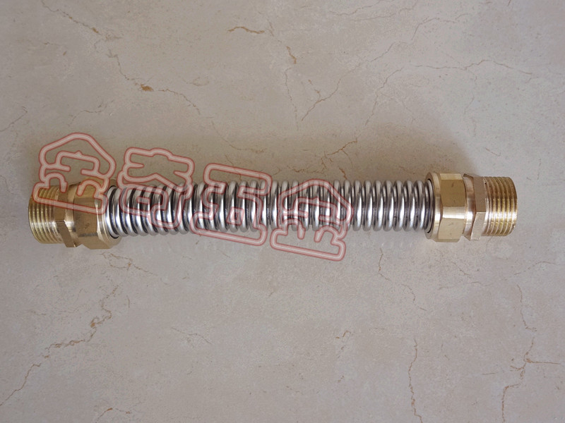 DN50 2寸不锈钢空调波纹管风机盘管空调金属连接管进水软管铜接头