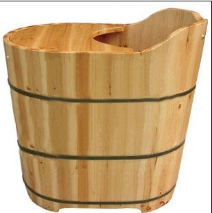 杉木原色蒸汽桶 木质浴缸 加盖保温熏蒸桶木桶 泡澡桶 沐浴桶