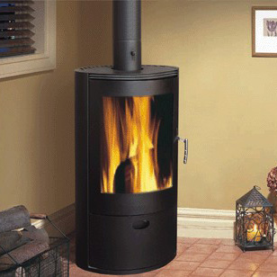 旭升壁炉 独立式真火燃木壁炉WFB003  田园风格装饰壁炉芯取暖器