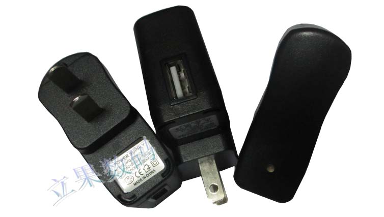 MP3MP4直充头 小音响usb充电器适配器 充电带IC保护变灯 不带包装