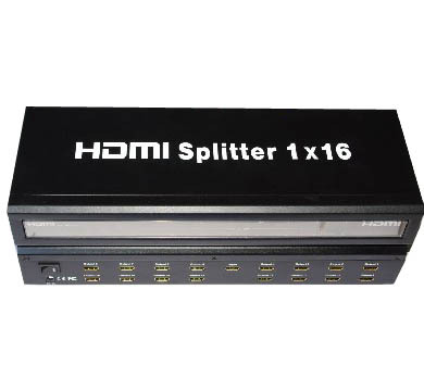 1080P1分16HDMI分配器 HDMI放大器25米 防雷HDMI1进16出分配