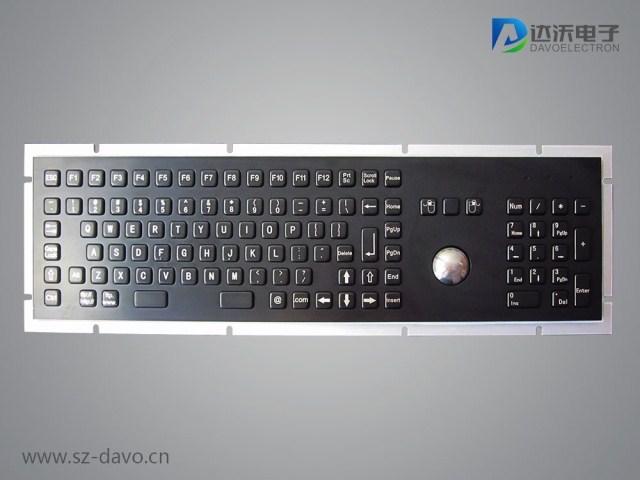 工业键盘 查询键盘 自助键盘 不锈钢304  轨迹球键盘
