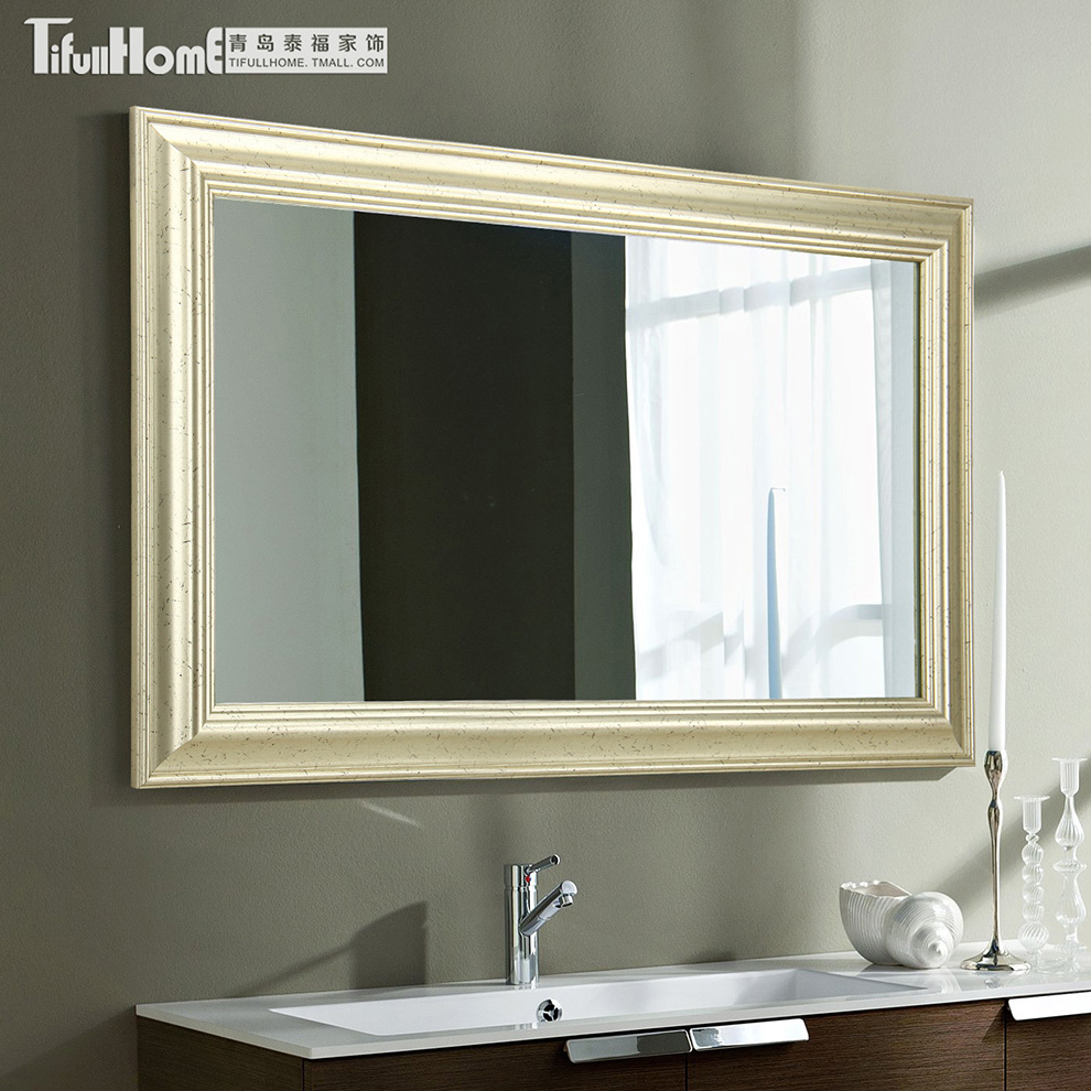泰福特价欧式卫浴镜装饰镜时尚化妆镜玄关镜卫生间浴室镜定制镜子