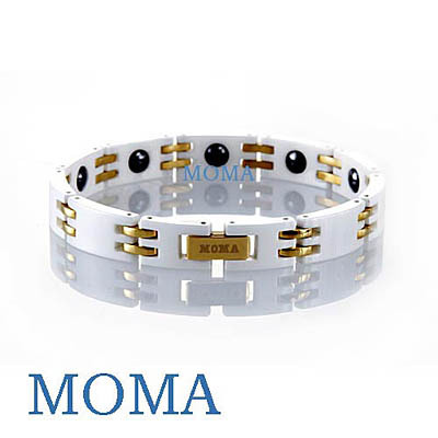 包邮 台湾正品 MOMA 精密陶瓷锗磁 防辐射手链 保健手链 女式手链