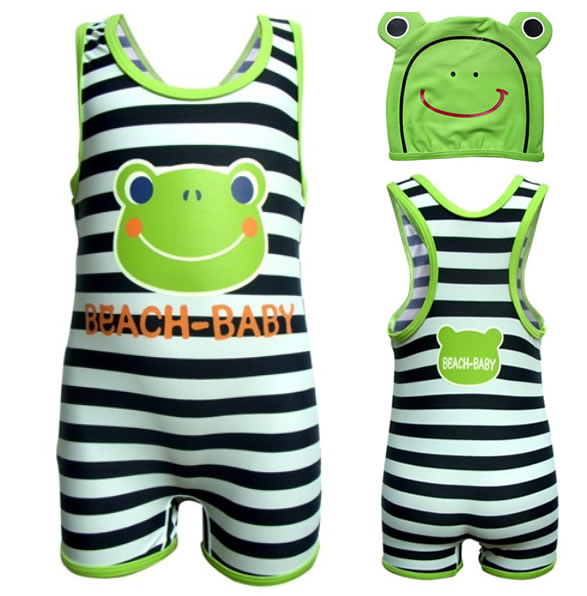 包邮儿童温泉泳衣 男童连体泳装 韩国婴儿宝宝青蛙造型可爱游泳衣