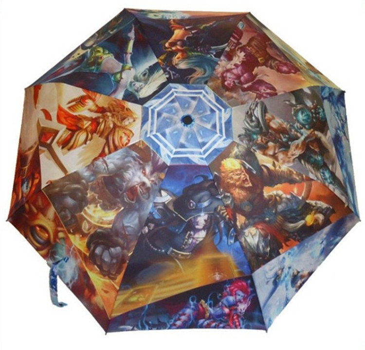LOL英雄联盟 个性雨伞创意男士 三折叠伞成人 晴雨两用游戏伞包邮