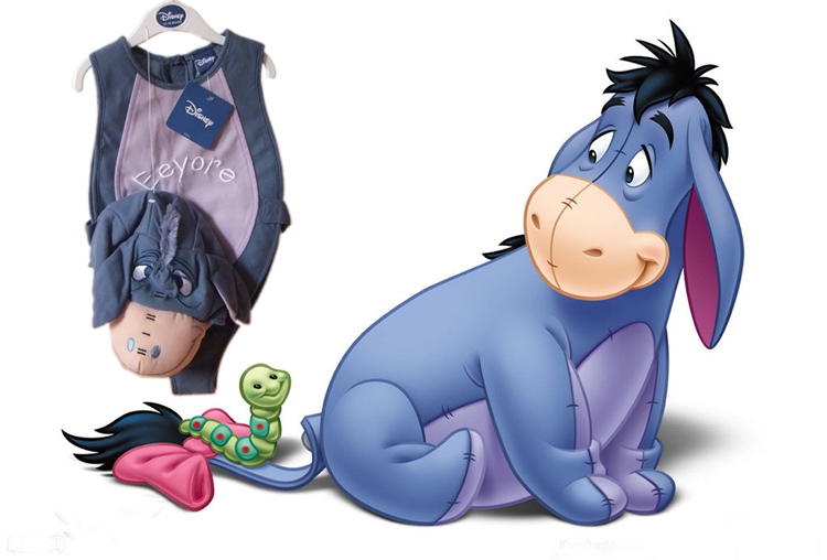 2015新款迪士尼高档婴儿童卡通小马带帽保暖动物装扮造型套装包邮