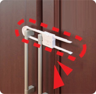 多功能安全锁 U形柜门锁/推拉门锁/简易抽屉锁/冰箱锁/橱柜锁