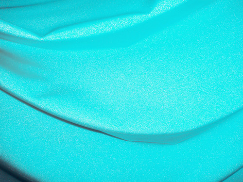 湖蓝色有光锦纶面料 四面弹力布 舞蹈服装面料 太极服 游泳衣布料