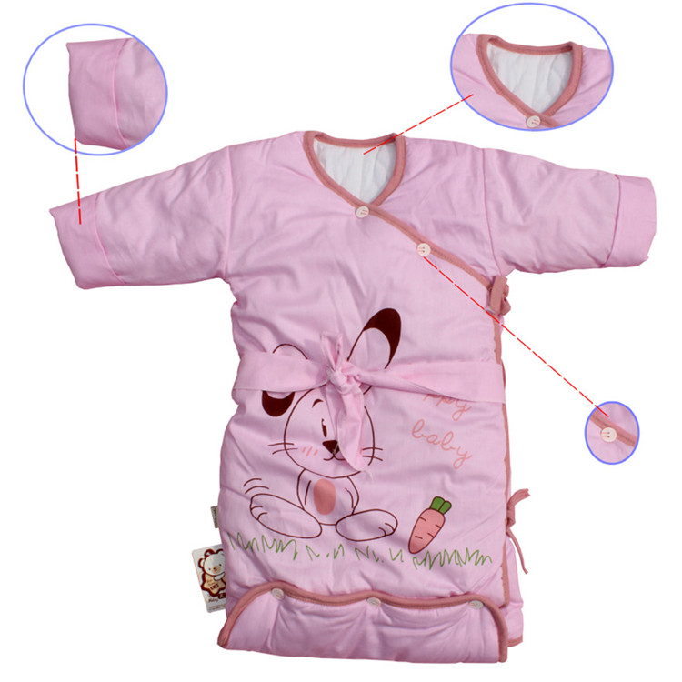 凡康棉质 宝宝系带小睡袋 防踢被 新生儿抱被 春秋冬季适用