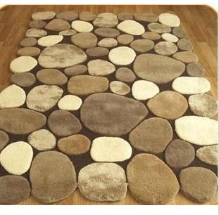 简约鹅卵石个性艺术地毯创意地毯地垫 茶巾 卧室 客厅 尺寸可定做