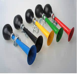 自行车铁七寸喇叭儿童橡胶气喇叭铃铛超大声喇叭听力测试方位喇叭