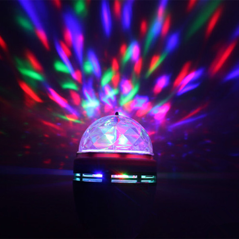水晶魔球LED舞台灯光KTV激光灯婚庆酒吧包房七彩灯旋转灯