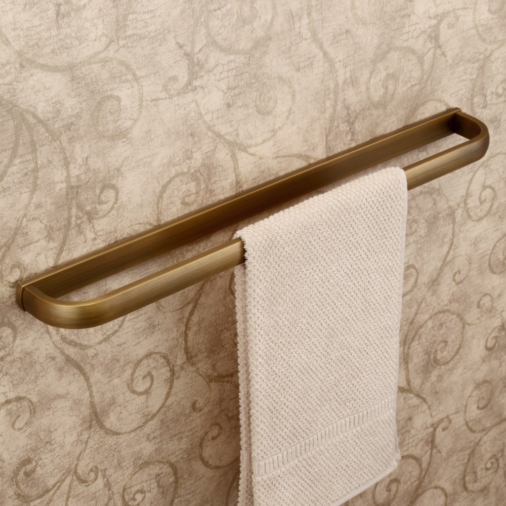 毛巾挂 毛巾架 全铜仿古单杆 卫生间浴室整理用具 复古做旧 新款