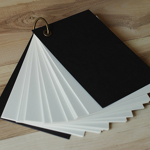 达克族 黑卡封面 单环装便签本 活页笔记本 创意随身记事本