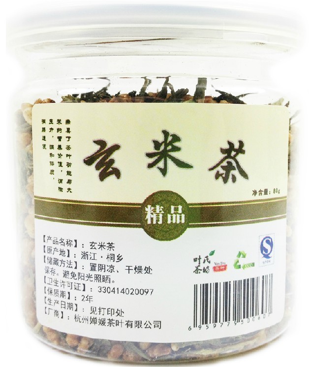 特级 玄米茶 西湖龙井有机玄米绿茶 出口韩国日本实体店 任5包邮