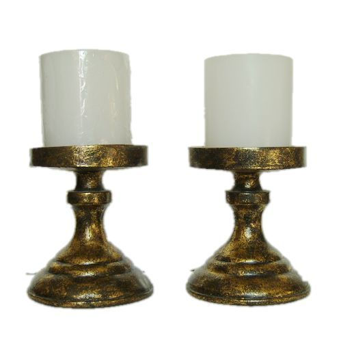 现代古典欧式两件套蜡烛台新房浪漫结婚家居装饰摆件树脂工艺礼品