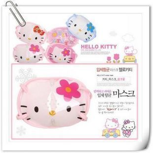 韩国直送heiio kitty凯蒂猫抗菌立体卡通口罩 添加纳米成分