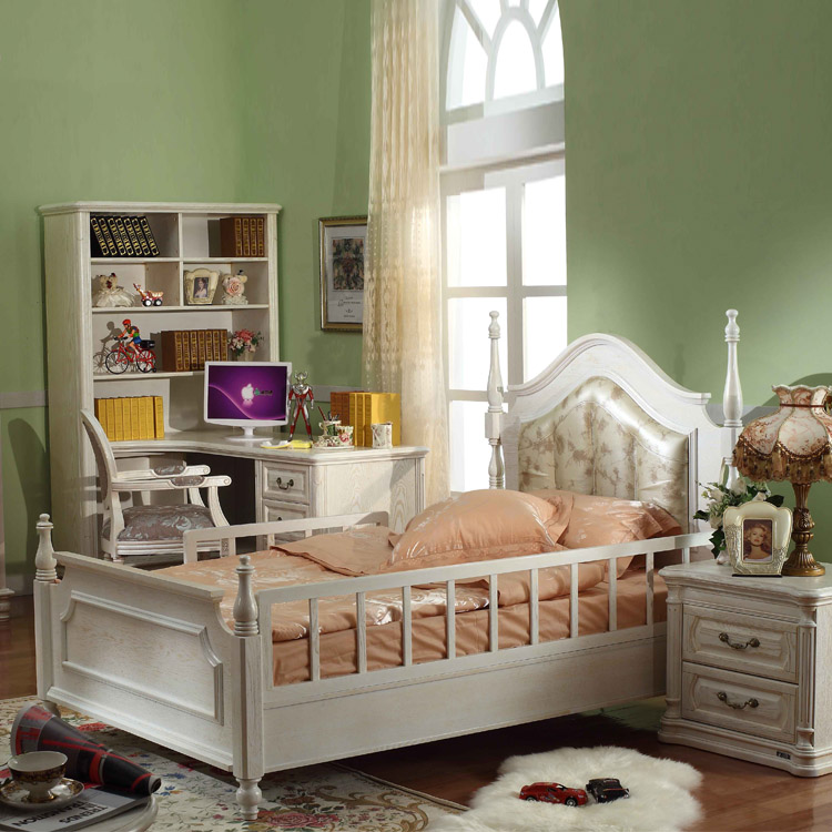 欧式儿童套房家具 卧室套装组合 水曲柳实木开放漆 厂价直销批发
