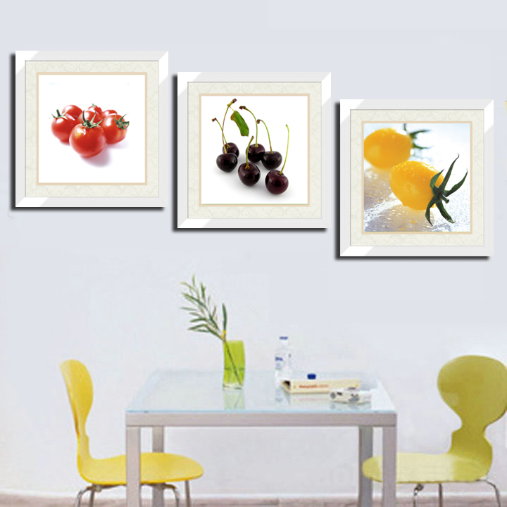 喜欧时尚有框画 水果餐厅装饰画 墙上挂画 壁画 相框墙 时尚画