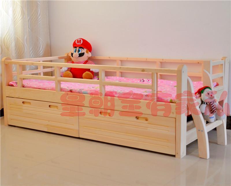 特价/护栏/儿童床/儿童实木床/实木床/抽屉床/ 实木儿童床