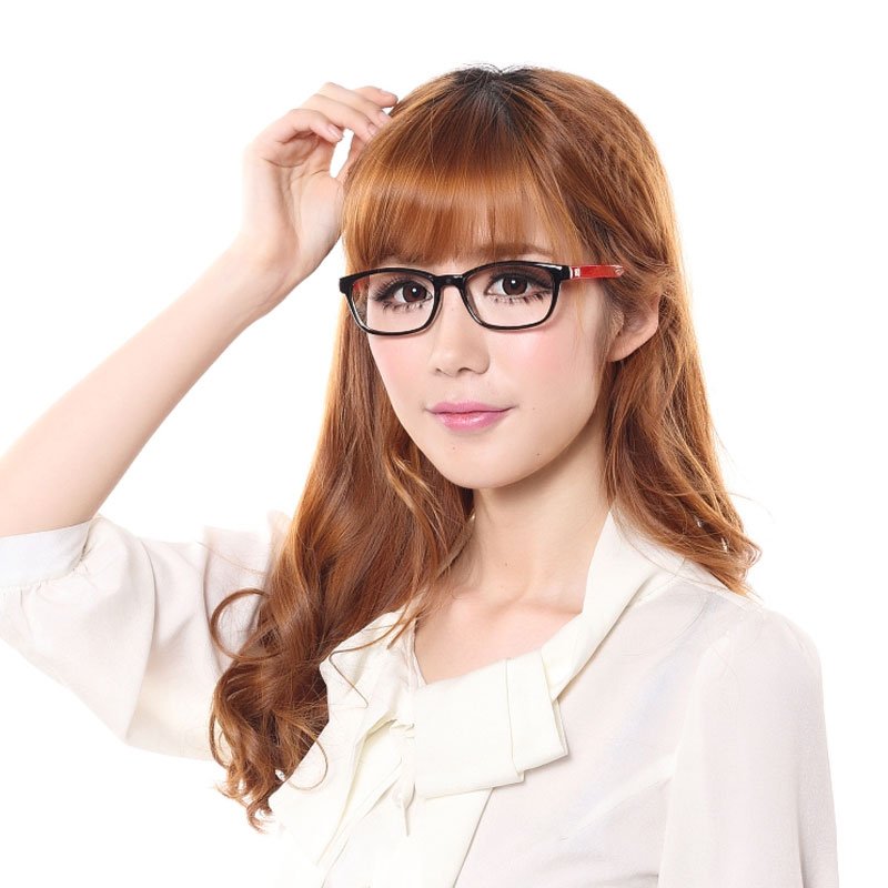 【e仟】韩国TR90时尚爆款超轻板材可佩高度 黑/大框眼镜架/框 817