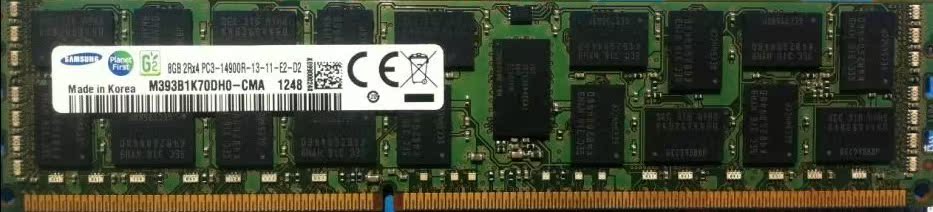 三星原厂DDR3 1866 ECC REG 8G 服务器内存PC3-14900R RDIMM 8GB
